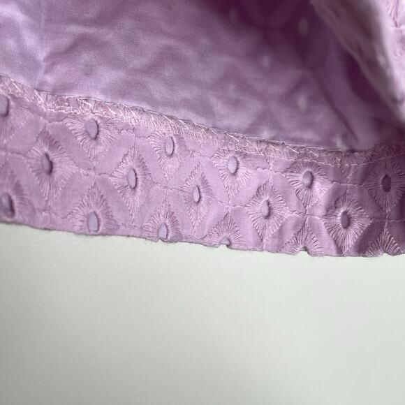 Loft Eyelet Shorts Lavender Womens 10 Cottagecore Fairy Romantic Twee Pastel - Picture 3 of 8